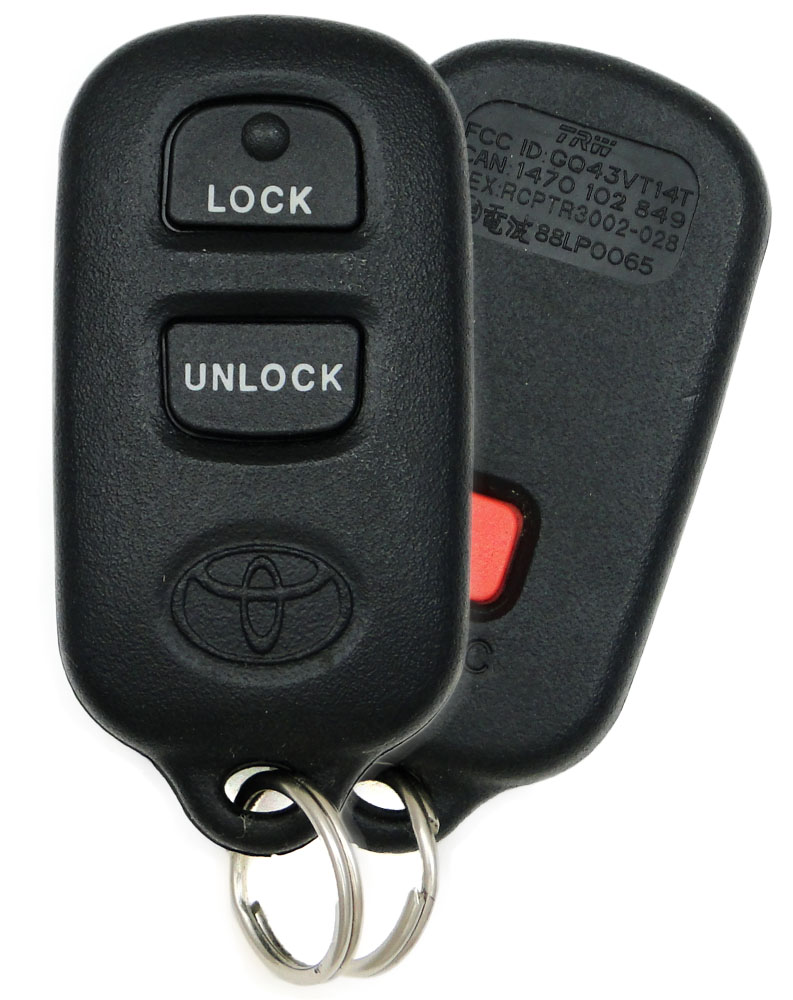 NEW Keyless Entry Remote Key Fob UNCUT KEY & CASE ONLY For a 2008 Toyota Corolla 